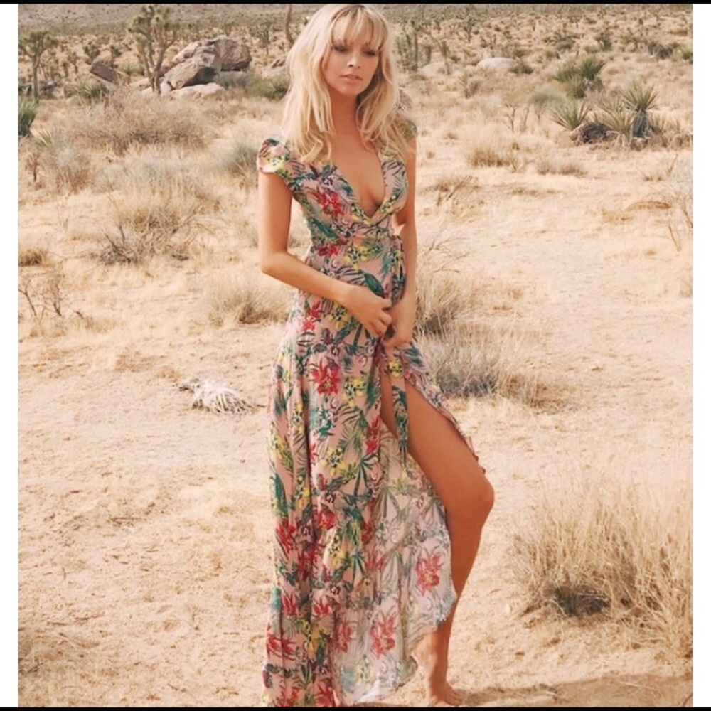 Xix Palms rayon dress